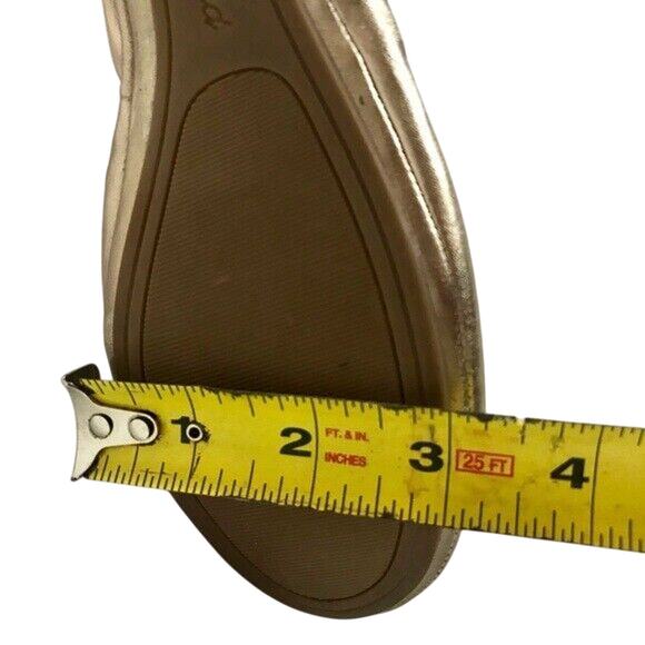 Lucky Brand Emmie Size 5.5M Rose Gold Ballet Flats Leather Great Condition - Picture 8 of 8